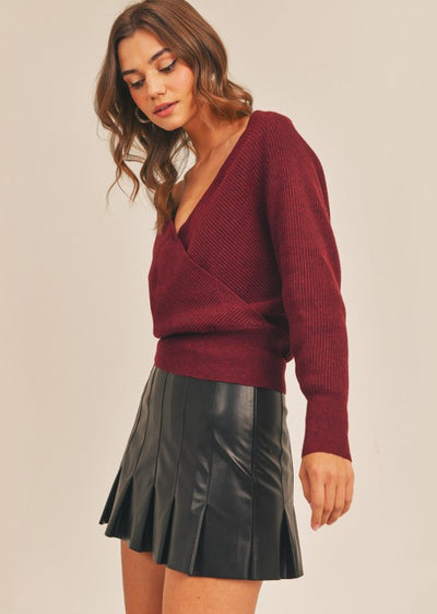 Nadia Knit Wrap Sweater