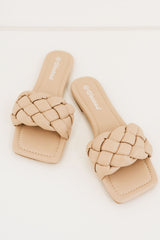 Weeboo Cakewalk Woven Square Toe Slides