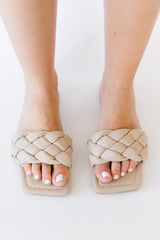 Weeboo Cakewalk Woven Square Toe Slides